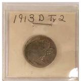 1913-D type Buffalo nickel