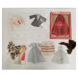 Group vintage Barbie, etc. doll clothes incl.