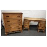 2 piece Coronado furniture - desk 18" x 48" x 29"
