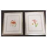2 framed signed lithographs - Crab Cactus &