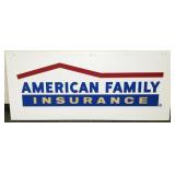 American Family Insurance metal & plastic sign