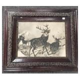 Lizzie Smith framed signed pastel painting