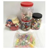 Group of celluloid, etc. items - pins, Cracker