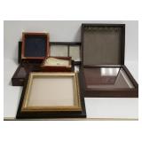 5 small shadowbox, etc. frames including 8" x 8"