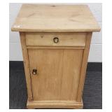 Bedside stand with 1 drawer & 1 door - 28" tall x