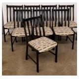 Farstrup labeled set of 8 Danish side chairs