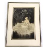 Louis Icart pencil signed framed litho 1934 -