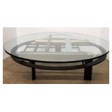 DIA Kaizo Oto glass top metal base coffee table -