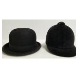 Vintage equine riding helmet & antique Herbert