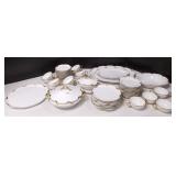 Set Haviland Limoges silver anniversary pattern