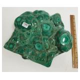 Botryoidal malachite polished specimen - approx.