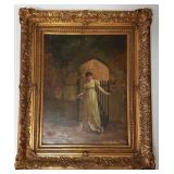 Framed signed E. (Everton) Sainsbury ? oil on