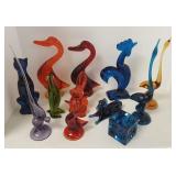 Group Viking glass animals