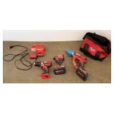 Milwaukee drill, impact wrench & double cut shear