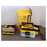 One DeWalt vacuum with box - NO battery & heat gun