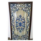 Antique style stained & leaded glass window 20