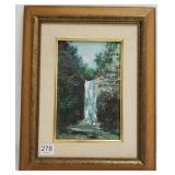 Framed signed L Hochberg 1970s oil painting on