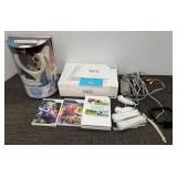 Nintendo Wii gaming console with accessories