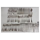 84 pieces stainless steel flatware marked 18/8