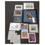 Group framed & unframed prints & lithos and a