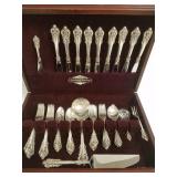 47 pieces Wallace Grand Baroque sterling silver
