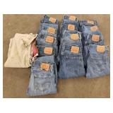 Group vintage, etc. Levis - mostly 30"W x 34"L
