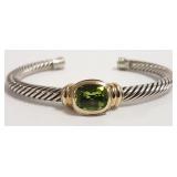 Signed David Yurman sterling cuff bracelet (5mm