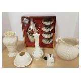 6 Belleek, Lenox, etc. porcelain items - tallest