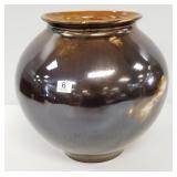Red Wing coppertone mold #918 bulbous vase - 12"