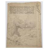 Signed Edw V Brewer 1912 illustration art pencil