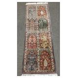 Handmade Oriental rug 25" x 72"