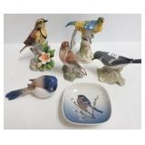 6 porcelain bird figures, etc. - French, Royal