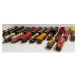 Large group vintage Marx, etc. train cars,