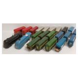 Group vintage Marx train sets - Mercury engine,