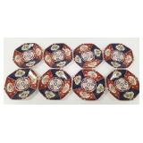 8 handpainted 7 1/2" Imari plates