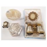 3 mother of pearl items incl. opera glasses,