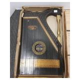 Antique mandolin guitar harp