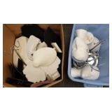 Group display items - stands, heads, etc.