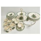 Group Spode Christmas Tree dinnerware, etc.