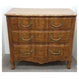 French style 3 drawer chest - 21" x 37" x 34"H