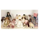 Large group collector, etc. dolls - porcelain,