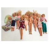 Group Barbie, etc. dolls