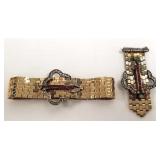 Walter Lampl Art Deco gold filled mesh and