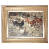 C.S. Bissi (Sergio Cirno Bissi) signed framed oil