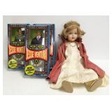 3 Jesse Ventura for Governor M.I.B. figures & an