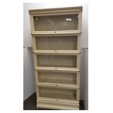 5 section painted stacking bookcase