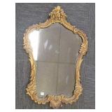 Ornately framed vintage mirror - 23" x 34"