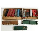 Group vintage model train cars & engines - Marx,