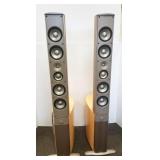Pair Infinity Prelude MTS tower speakers - 56"H