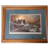Framed Redlin print - Heading Home - 22" x 28"